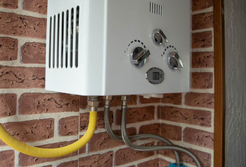 tankless water heater installed 